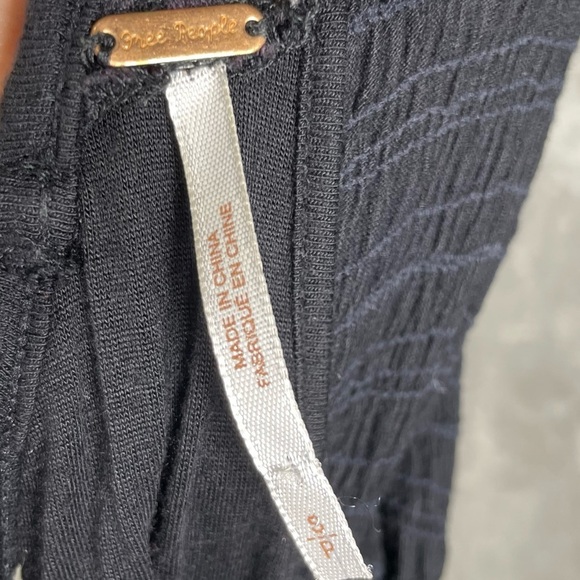 Free People Dress Womens Small To The Point Black Whimsigoth Dark Romantic Punk - Picture 8 of 9